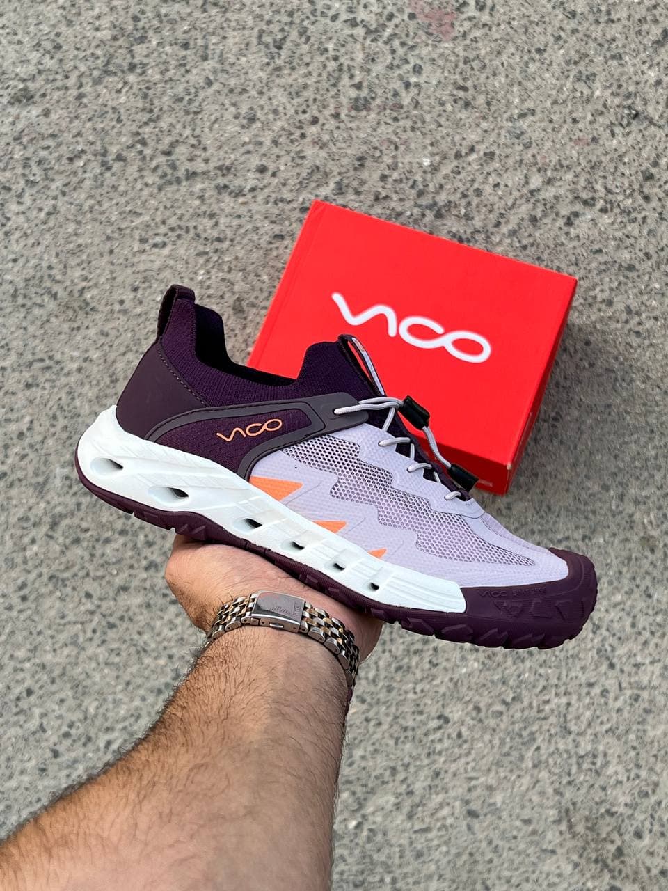 کفش صندل آب‌نوردی و تابستانی زنانه ویکو Vico یاسی بنفش کد 5325 — تصویر ۲