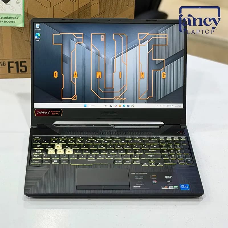 لپ تاپ استوک 15.6 اینچی ایسوس مدل TUF Gaming F15 FX506HE i5-11400H 16GB DDR4 512GB SSD RTX 3050 4GB FHD 144Hz — تصویر ۳