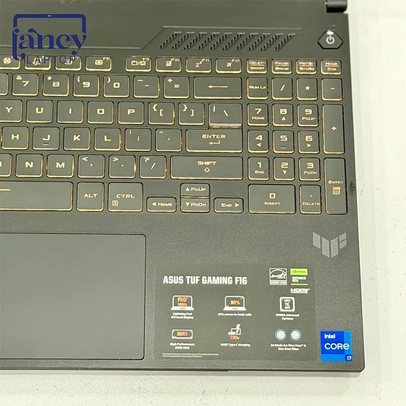 لپ تاپ اپن باکس 16 اینچی ایسوس مدل TUF Gaming F16 FX607JU i7-13650HX 16GB DDR5 512GB SSD RTX 4050 6GB FHD 144Hz — تصویر ۲