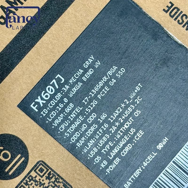 لپ تاپ اپن باکس 16 اینچی ایسوس مدل TUF Gaming F16 FX607JU i7-13650HX 16GB DDR5 512GB SSD RTX 4050 6GB FHD 144Hz — تصویر ۳