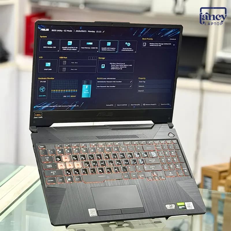 لپ تاپ استوک 15.6 اینچی ایسوس TUF Gaming FX506LU Core i7-10750H 16GB 512GB SSD GTX 1660 Ti 6GB FHD IPS 144Hz — تصویر ۸
