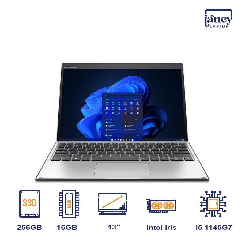 لپ تاپ استوک 13 اینچی اچ پی Elite x2 G8 Core i5-1145G7 16GB 256GB SSD Intel Iris Xe 4K Touch