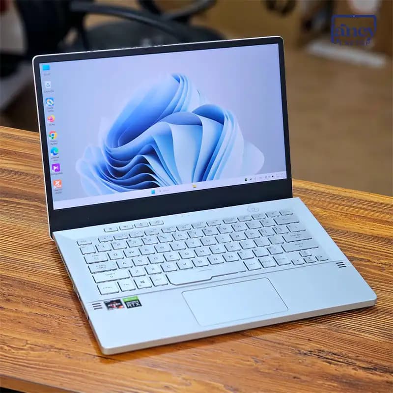 لپ تاپ استوک 14 اینچی ایسوس مدل ROG Zephyrus G14 GA401I Ryzen9-4900HS 16GB-DDR4 1TB-SSD RTX2060-6GB — تصویر ۳