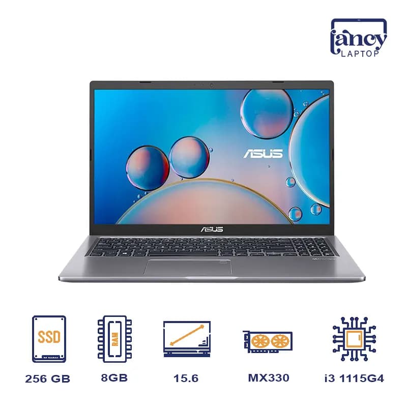 لپ تاپ استوک 15.6 اینچی ASUS Vivobook X515E i3-1115G4 8GB DDR4 256GB SSD MX330 2GB