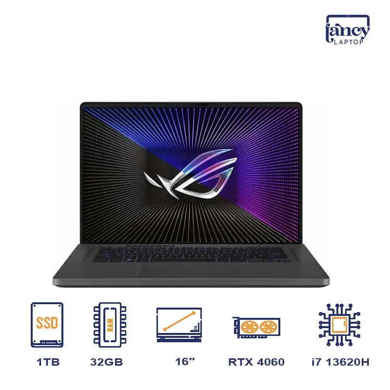 لپ تاپ اپن باکس 16 اینچی ایسوس ROG Zephyrus GU603VV Core i7-13620H 32GB 1TB SSD RTX 4060 8GB WUXGA