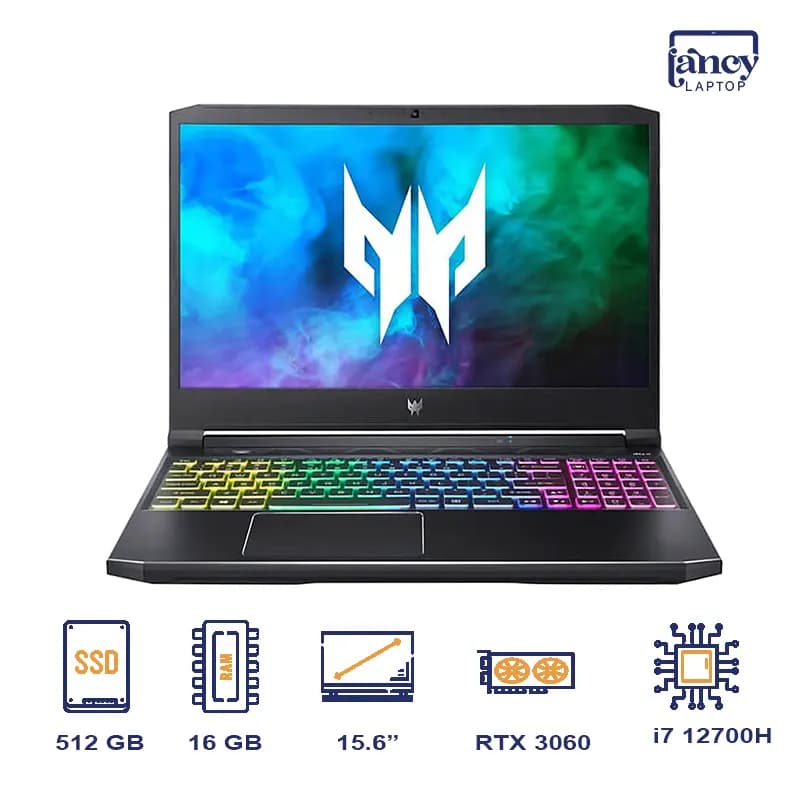 لپ تاپ اپن باکس 15.6 اینچی ایسر Predator Helios 300 PH315-55 Core i7-12700H 16GB DDR5 512GB SSD RTX 3060 6GB 165Hz