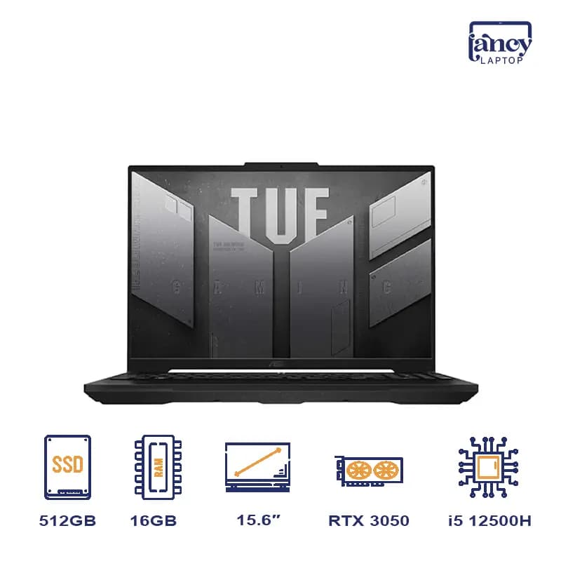 لپ تاپ اپن باکس 15.6 اینچی ایسوس TUF Gaming F15 FX517ZC Core i5-12500H 16GB 512GB SSD RTX 3050 4GB 144Hz