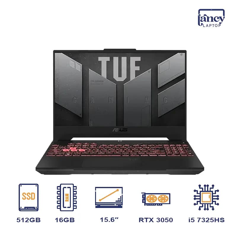 لپ تاپ اپن باکس 15.6 اینچی ایسوس TUF Gaming A15 FA507RE Ryzen 5 7325HS 16GB 512GB SSD RTX 3050 4GB 144Hz