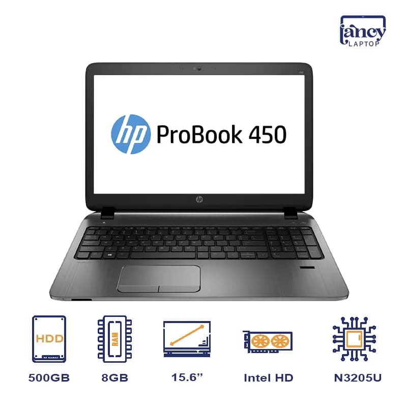 لپ تاپ استوک 15.6 اینچی اچ پی ProBook 450 G2 Celeron 3205U 8GB 500GB HDD HD