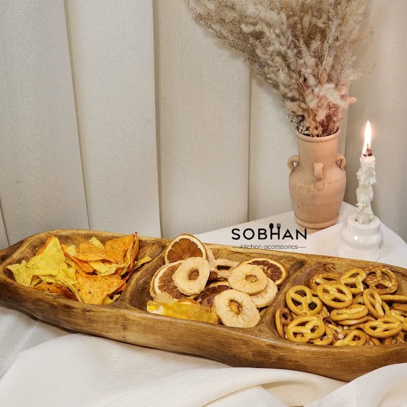 اردو خوری چوب دست ساز 3 خانه