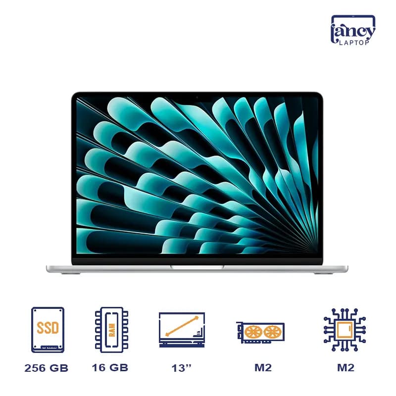 لپ تاپ اپن باکس 13 اینچی اپل مدل MacBook Air 2024 M2 8GB 256GB-SSD 2K