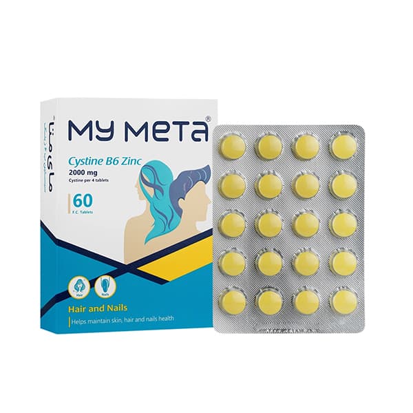 قرص سیستین ب6 زینک مای متا 60 عدد