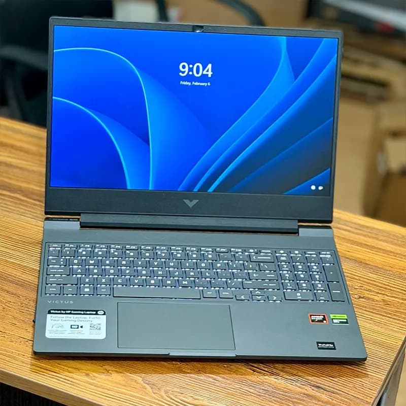لپ تاپ اپن باکس 15.6 اینچی اچ‌پی مدل Victus 15 R5-8645H 16GB-DDR5 512GB-SSD RTX4050-6GB FHD-144Hz — تصویر ۶