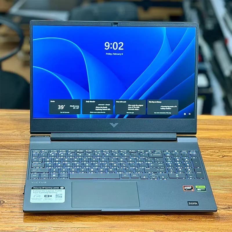 لپ تاپ اپن باکس 15.6 اینچی اچ‌پی مدل Victus 15 R5-8645H 16GB-DDR5 512GB-SSD RTX4050-6GB FHD-144Hz — تصویر ۴