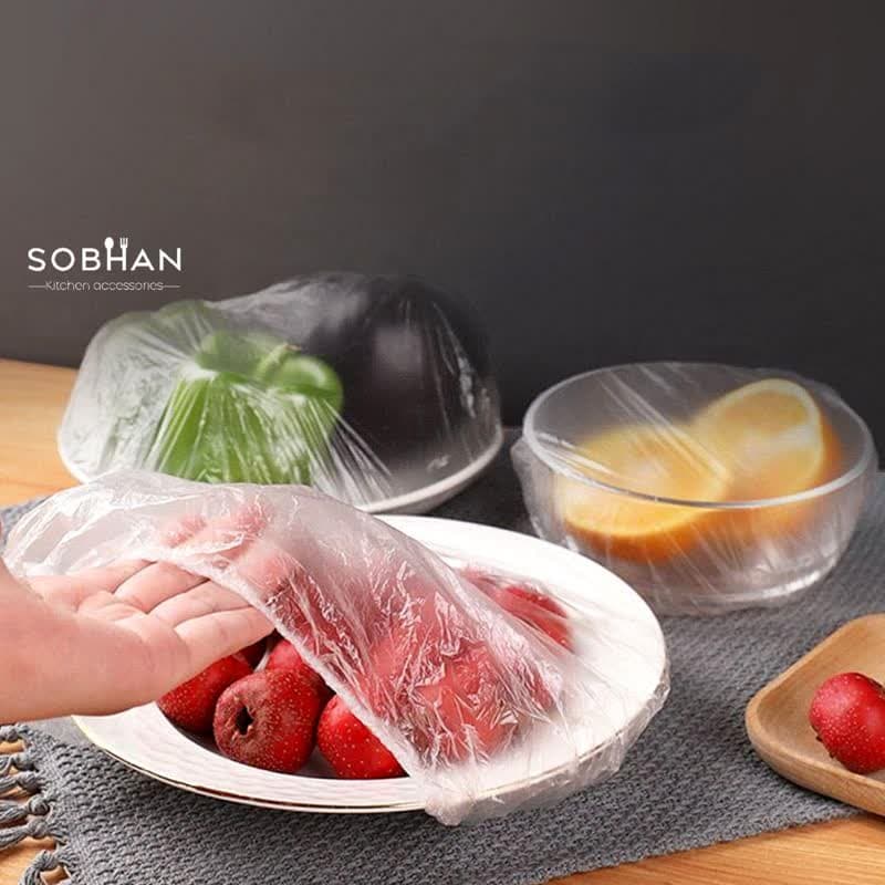 درپوش پلاستیکی کش دار 50 عددی
