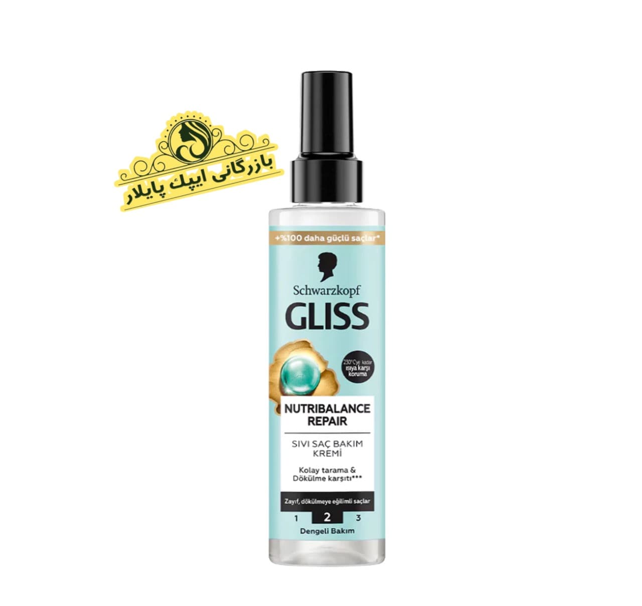 اسپری دو فاز گلیس ابی روشن مناسب مو ضعیف و مستعد ریزش 200 میل GLISS SERUM