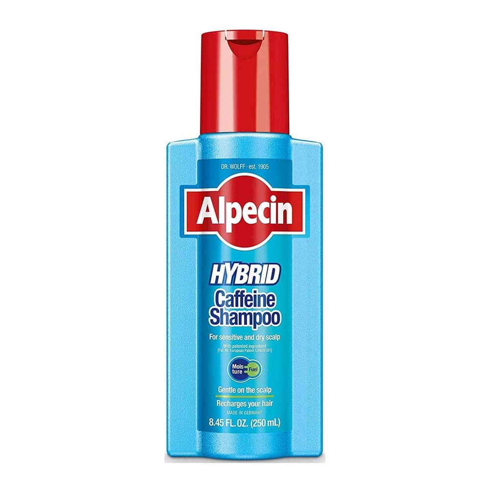 شامپو ضدریزش و آبرسان هیبرید کافئین آلپسین Alpecin Hybrid Caffeine حجم 250 میلی لیتر