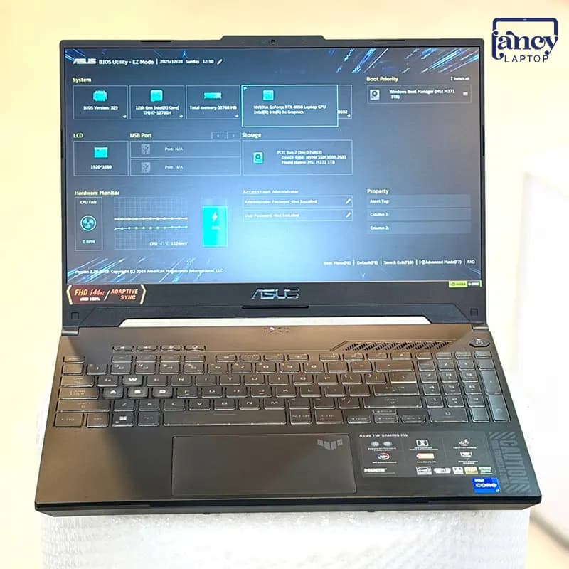 لپ تاپ اپن باکس 15.6 اینچی ایسوس مدل TUF Gaming FX507ZU i7-12700H 32GB-DDR4 1TB-SSD RTX4050-6GB FHD-144Hz — تصویر ۴
