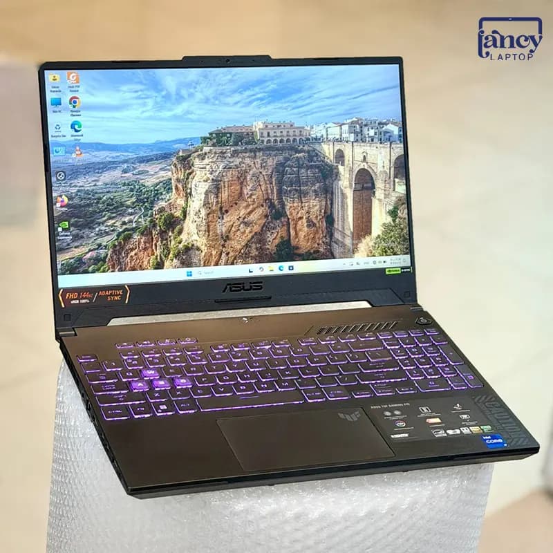 لپ تاپ اپن باکس 15.6 اینچی ایسوس مدل TUF Gaming FX507ZU i7-12700H 32GB-DDR4 1TB-SSD RTX4050-6GB FHD-144Hz — تصویر ۵