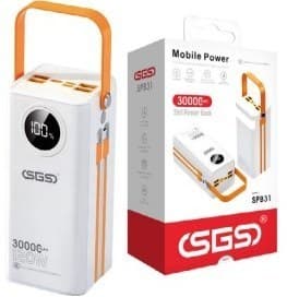 پاوربانک SGS مدل SPB31 ظرفیت ۳۰ هزار میلی آمپر ۲۲.۵ وات