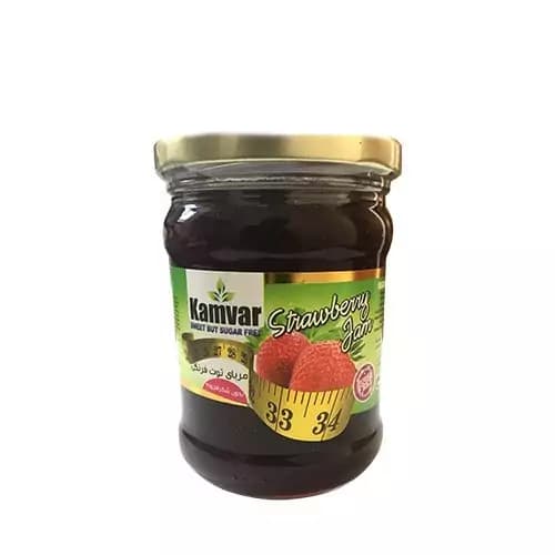 مربا توت فرنگی بدون قند و رژیمی کامور