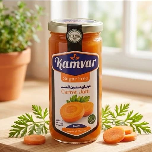 مربا هویج بدون قند و رژیمی کامور