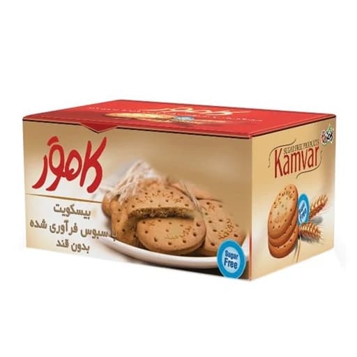 بیسکویت با سبوس فرآوری شده رژیمی کامور