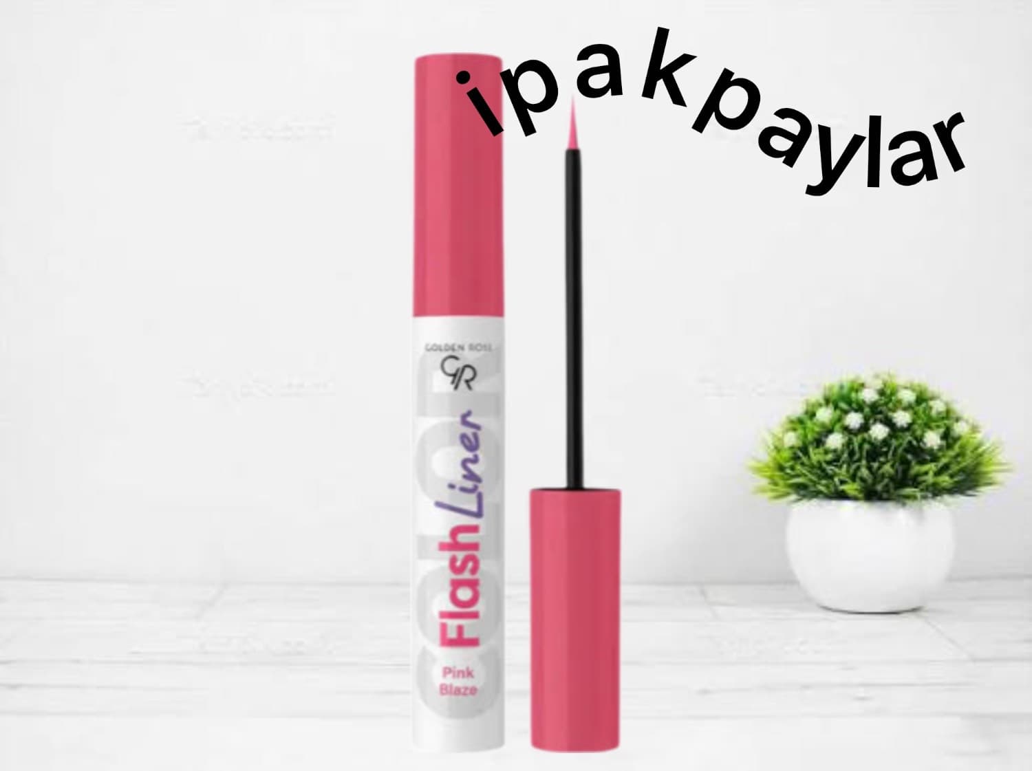 خط چشم رنگی رنگ صورتی گلدن رز FLASH LINER GOLDENROZ