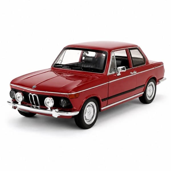 ماکت فلزی بی‌ام‌و BMW 2002 مدل کلاسیک موزیکال با قابلیت باز شدن 4 درب، عقب‌کش و فرمان‌پذیر