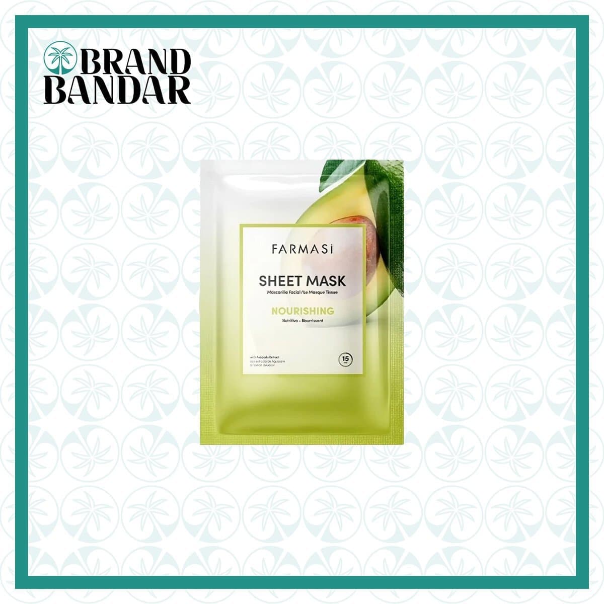 ماسک ورقه ای آووکادو فارماسی Farmasi Nourishing Sheet Mask