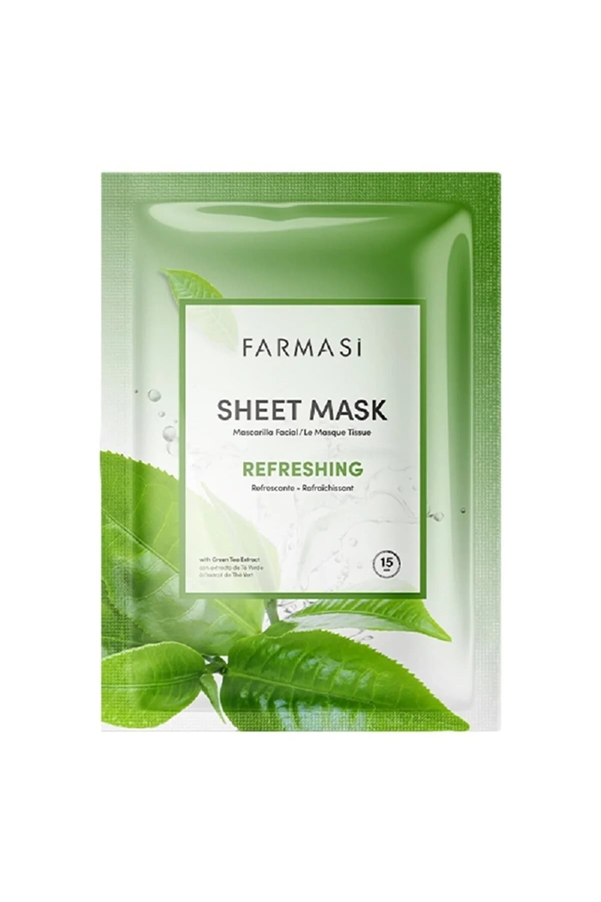 ماسک ورقه ای چای سبز فارماسی Farmasi Refreshing Sheet Mask — تصویر ۳