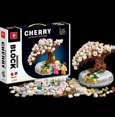 لگو شکوفه گیلاس ۴۲۷ قطعه مدل درخت تزئینی Cherry Blossom