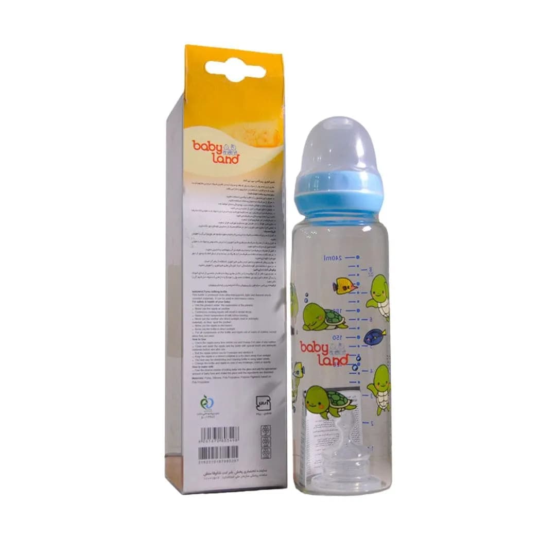 بیبی لند شیرخوری پیرکس کلاسیک فندوقی بی دسته 240 میل کد 470