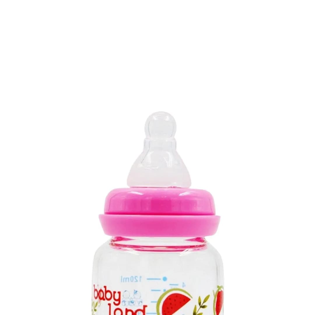 بیبی لند شیرخوری پیرکس کلاسیک فندوقی بی دسته 120 میل کد 436