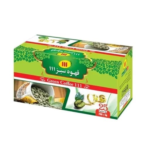 قهوه سبز ساشه 25 عددی 111
