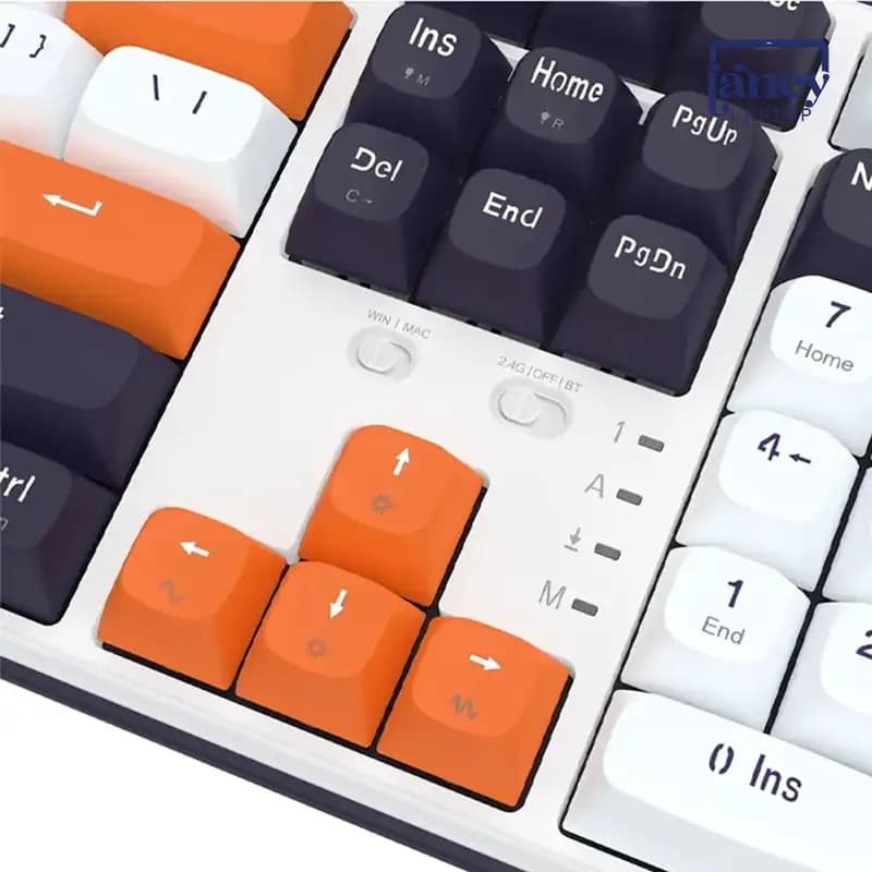 کیبورد بی سیم گیمینگ Redragon مدل WYVERN K689 WBO PRO RGB با سوئیچ Mint mambo — تصویر ۵