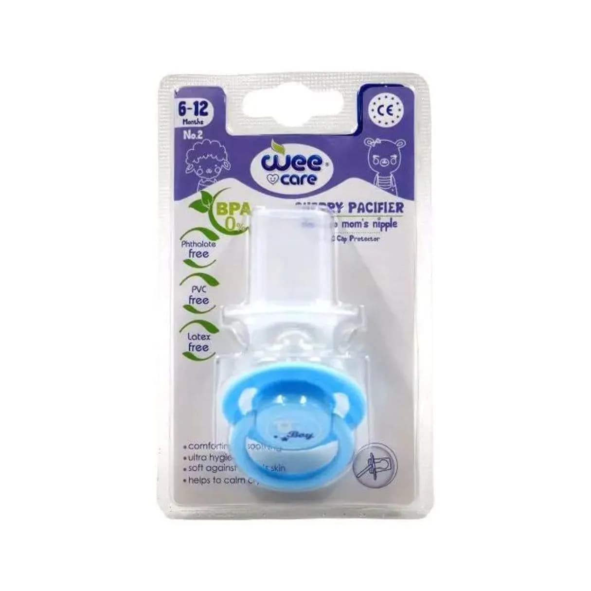 وی کر پستانک گرد قاب دار 6-12 ماه کد P102 — تصویر ۲