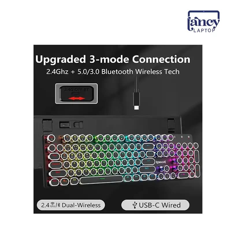 کیبورد بی سیم گیمینگ Redragon مدل Flare K710 Pro RGB — تصویر ۴