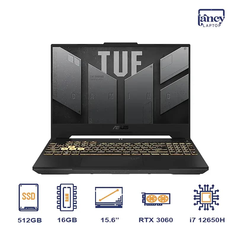 لپ تاپ اپن باکس 15.6 اینچی ایسوس مدل TUF Gaming FX517ZM i7-12650H 16GB-DDR5 512GB-SSD RTX3060-6GB FHD-144Hz