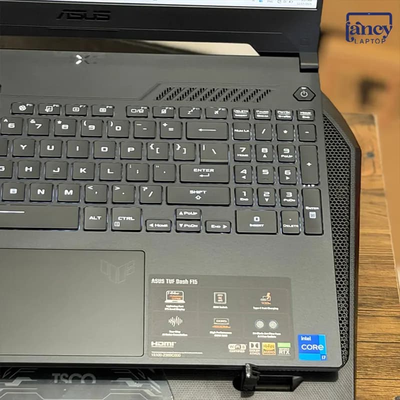 لپ تاپ اپن باکس 15.6 اینچی ایسوس مدل TUF Gaming FX517ZM i7-12650H 16GB-DDR5 512GB-SSD RTX3060-6GB FHD-144Hz — تصویر ۶