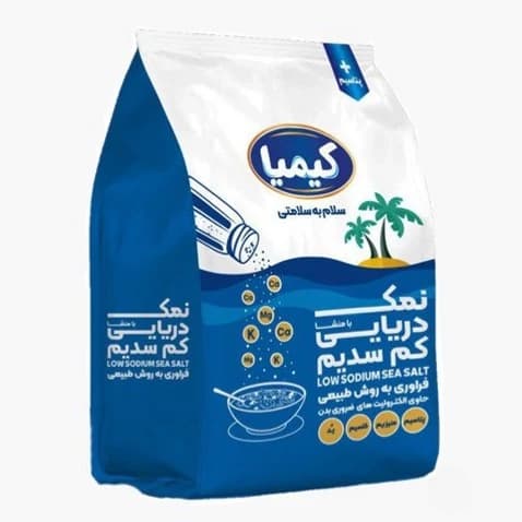 نمک کم سدیم دریایی کیمیا 1 کیلویی