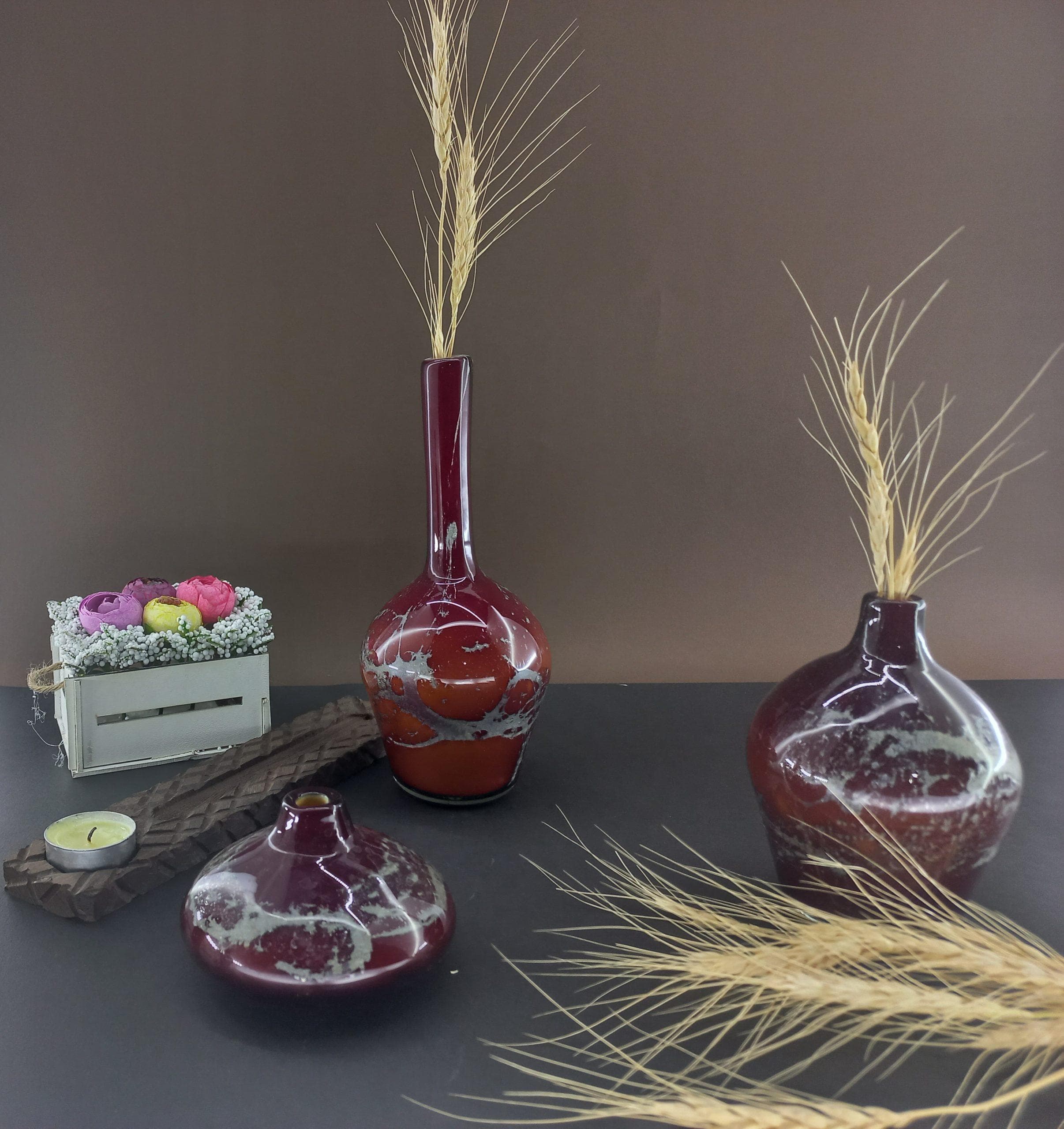 گلدان سالنگ شیشه ای