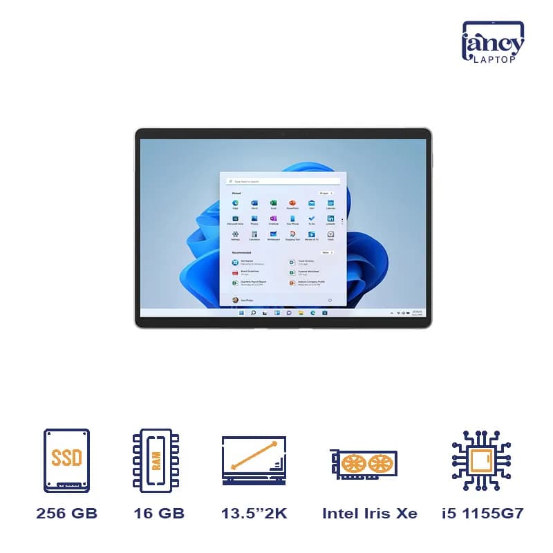 لپ تاپ استوک سرفیس Pro8 حافظه 256GB با رم 16GB