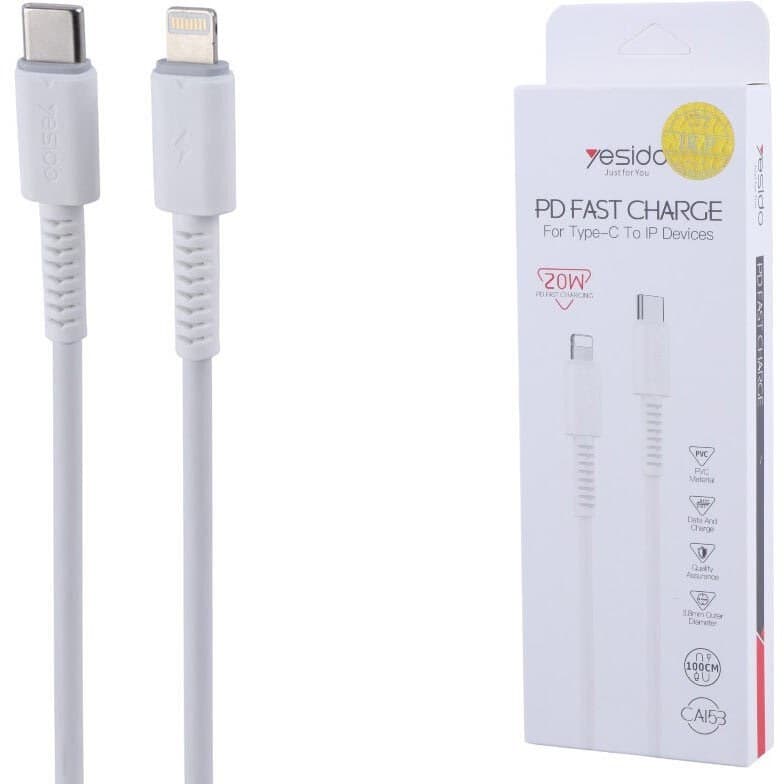 کابل شارژ Yesido Type-C to Lightning مدل CA153 — تصویر ۲