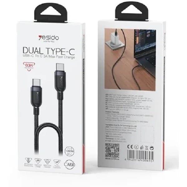 کابل USB-C یسیدو مدل CA190 طول 1.2 متر — تصویر ۵