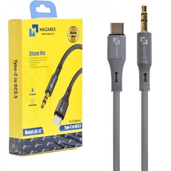 کابل تبدیل Type-C به AUX مدل AX-97