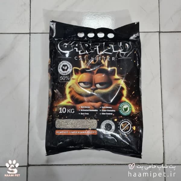 خاک گربه گرانول گارفیلد 50% کربن 10 کیلویی [فقط تهران] — تصویر ۴