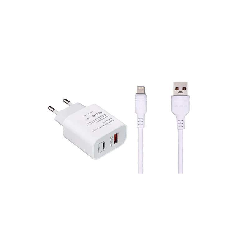 شارژر دیواری آبودوس مدل AS-CS23 به همراه کابل لایتنینگ — تصویر ۷