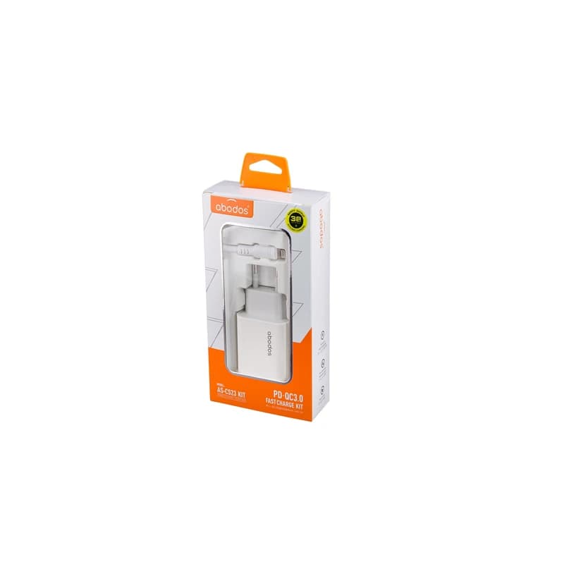 شارژر دیواری آبودوس مدل AS-CS23 به همراه کابل لایتنینگ — تصویر ۴