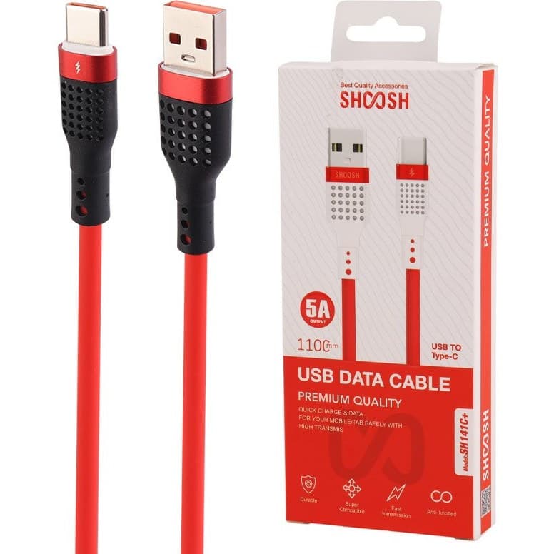 کابل شارژ فست Type-C شوش مدل +SH141C